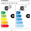 Étiquette UE 8714692998355 pour Vredestein Wintrac Pro+ 225/55 R19 103V XL Vredestein Wintrac Pro+ 225/55 R19 103V XL - Image 2