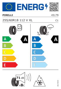 Étiquette européenne Pirelli Scorpion All Season SF3