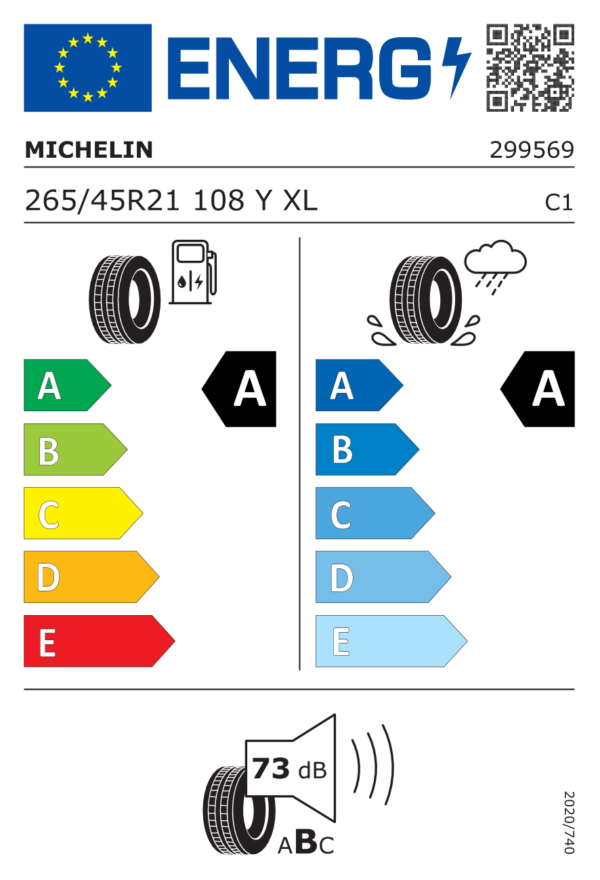 Michelin Pilot Sport 5 Energy 265/45 R21 108Y XL - Image 2