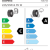 Étiquette UE 726733 pour Cooper Cooper Summer 225/55 R16 95W EV Cooper Cooper Summer 225/55 R16 95W EV - Image 2