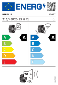 Étiquette européenne Pirelli Cinturato (C3)