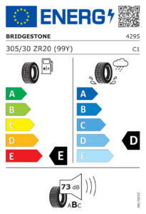 Étiquette européenne Bridgestone Potenza S001