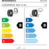 Étiquette UE 353710 pour BF Goodrich G-Force WINTER2 225/60 R16 102H BF Goodrich G-Force WINTER2 225/60 R16 102H - Image 2