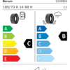 Étiquette UE 1540956 pour Barum BRAVURIS 5HM 185/70 R14 88H EV Barum BRAVURIS 5HM 185/70 R14 88H EV - Image 2