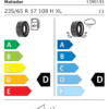 Étiquette UE 1590191 pour Matador MP72 Izzarda A/T 2 235/65 R17 108H XL Matador MP72 Izzarda A/T 2 235/65 R17 108H XL - Image 2