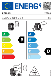 Étiquette européenne Petlas Snow Master W601