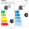 Étiquette UE 2351900 pour Pirelli W SottoZero 3 235/45 R17 97V XL Pirelli W SottoZero 3 235/45 R17 97V XL - Image 2