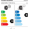 Étiquette UE 356246 pour Falken Euroall Season AS220PRO 225/45 R17 94W XL Falken Euroall Season AS220PRO 225/45 R17 94W XL - Image 2