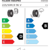 Étiquette UE 1089710186 pour Falken Eurowinter HS02PRO 225/50 R19 96V Falken Eurowinter HS02PRO 225/50 R19 96V - Image 2