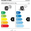 Étiquette UE 354410 pour Falken Wildpeak A/T AT3WA 265/60 R18 114H XL Falken Wildpeak A/T AT3WA 265/60 R18 114H XL - Image 2