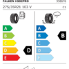 Étiquette UE 358676 pour Falken Eurowinter HS02PRO 275/35 R21 103V XL Falken Eurowinter HS02PRO 275/35 R21 103V XL - Image 2