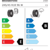 Étiquette UE 2334 pour Bridgestone Potenza RE050A 245/45 R18 96W Bridgestone Potenza RE050A 245/45 R18 96W - Image 2
