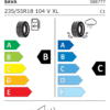 Étiquette UE 588777 pour Sava All Weather 235/55 R18 104V XL Sava All Weather 235/55 R18 104V XL - Image 2