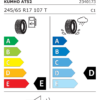 Étiquette UE 2340173 pour Kumho Road Venture AT52 245/65 R17 107T Kumho Road Venture AT52 245/65 R17 107T - Image 2