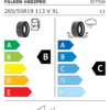 Étiquette UE 357556 pour Falken Eurowinter HS02PRO 265/55 R19 113V XL Falken Eurowinter HS02PRO 265/55 R19 113V XL - Image 2