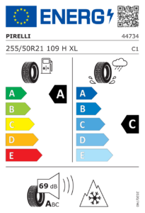 Étiquette européenne Pirelli P Zero Winter 2