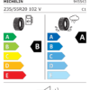 Étiquette UE 945543 pour Michelin Primacy 5 235/55 R20 102V Michelin Primacy 5 235/55 R20 102V - Image 2