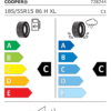 Étiquette UE 728244 pour Cooper Cooper Winter 185/55 R15 86H XL EV Cooper Cooper Winter 185/55 R15 86H XL EV - Image 2