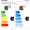 Étiquette UE 728380 pour Cooper Cooper Winter 235/40 R19 96V XL EV Cooper Cooper Winter 235/40 R19 96V XL EV - Image 2