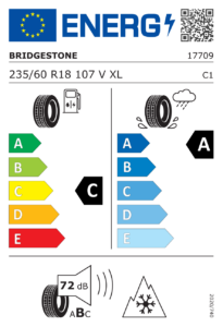 Étiquette européenne Bridgestone Blizzak LM005