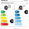 Étiquette UE 241181 pour Michelin Pilot Sport 4 205/55 R16 91Y Michelin Pilot Sport 4 205/55 R16 91Y - Image 2