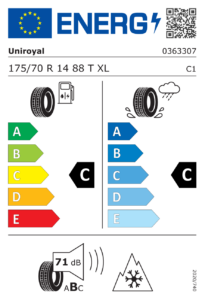 EU-Label Uniroyal WinterExpert