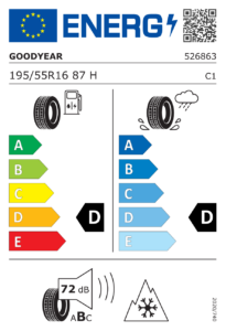 EU-Label Goodyear UltraGrip 8 MS