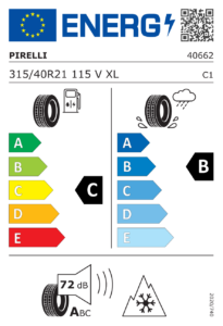 Étiquette européenne Pirelli Scorpion Winter