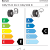 Étiquette UE 0444053 pour Barum SnoVanis 3 185/75 R16C 104/102R Barum SnoVanis 3 185/75 R16C 104/102R - Image 2