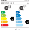 Étiquette UE 573135 pour Dunlop Grandtrek AT20 265/65 R17 112S Dunlop Grandtrek AT20 265/65 R17 112S - Image 2