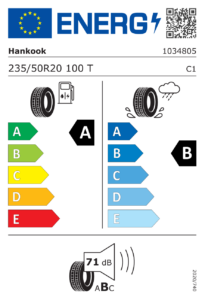 Etichetta europea Hankook Ventus S1 evo 3 ev (K127E)