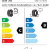 Étiquette UE 107244 pour Ceat Endura 225/75 R16C 121R Ceat Endura 225/75 R16C 121R - Image 2