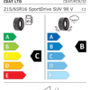 Étiquette UE 106321 pour Ceat Sportdrive SUV 215/65 R16 98V Ceat Sportdrive SUV 215/65 R16 98V - Image 2