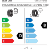 Étiquette UE 104712 pour Ceat Endura 195/65 R16 104T Ceat Endura 195/65 R16 104T - Image 2