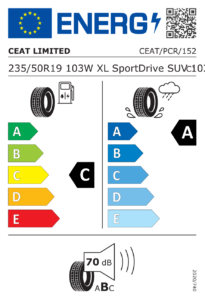 Étiquette européenne Ceat Sportdrive SUV
